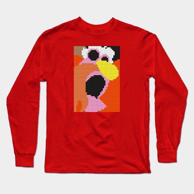 POXELART - The Electric Mayhem's Floyd (from The Muppets) Long Sleeve T-Shirt by JigongNumpuk